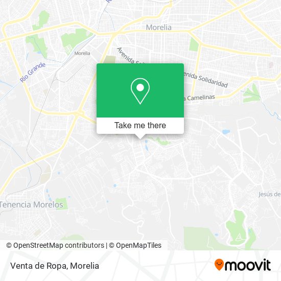 Venta de Ropa map