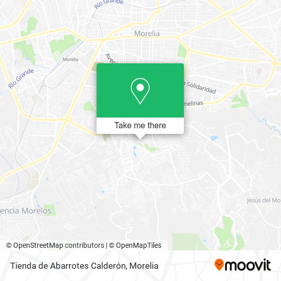 Tienda de Abarrotes Calderón map
