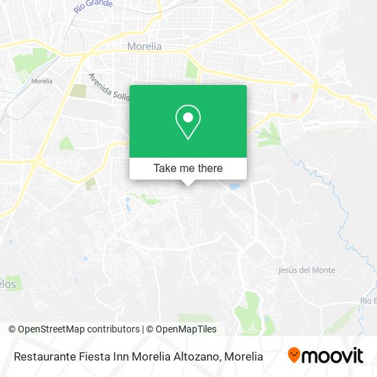 Mapa de Restaurante Fiesta Inn Morelia Altozano
