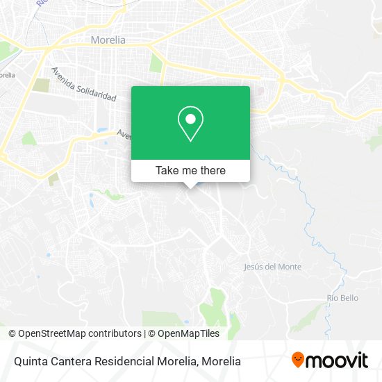 Quinta Cantera Residencial Morelia map