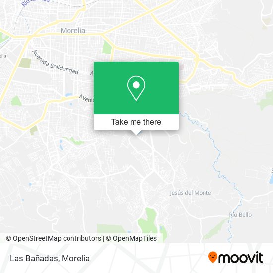 Mapa de Las Bañadas