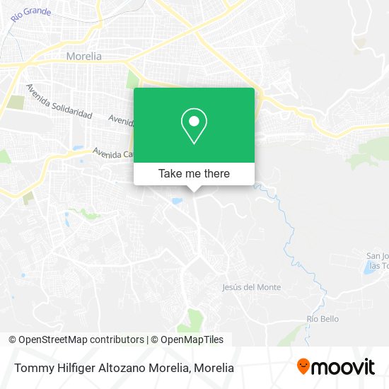 Tommy Hilfiger Altozano Morelia map