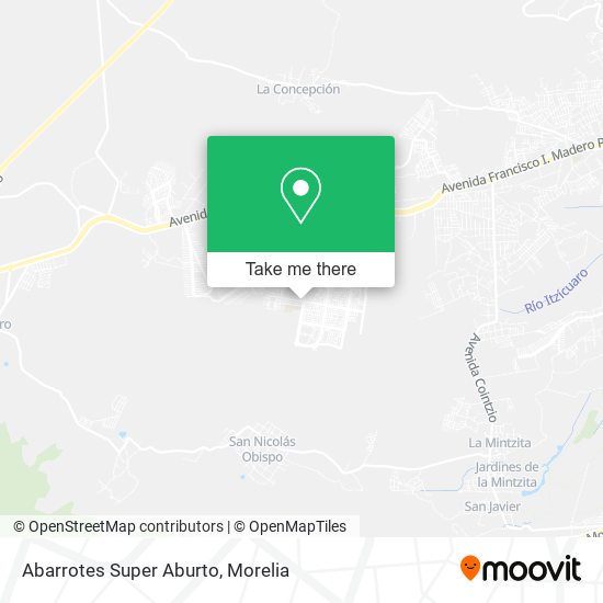 Abarrotes Super Aburto map