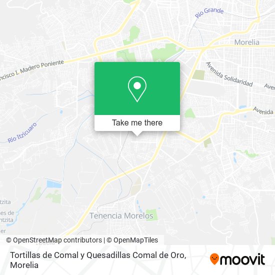 Tortillas de Comal y Quesadillas Comal de Oro map