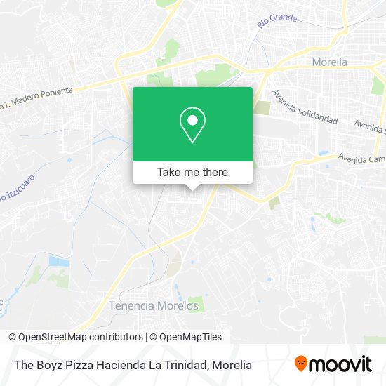 Mapa de The Boyz Pizza Hacienda La Trinidad