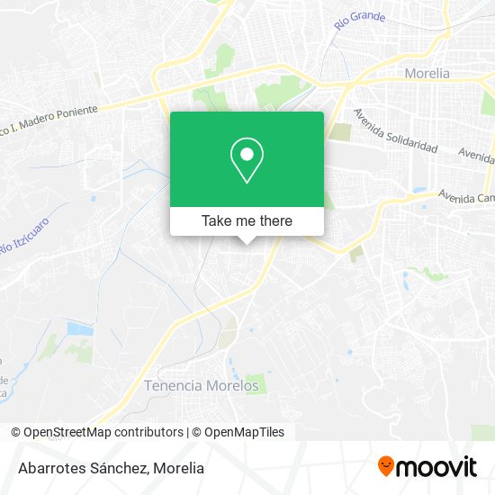 Abarrotes Sánchez map