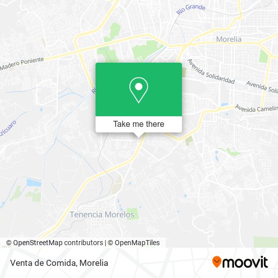 Venta de Comida map