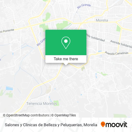 Mapa de Salones y Clinicas de Belleza y Peluquerías