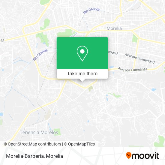 Morelia-Barbería map