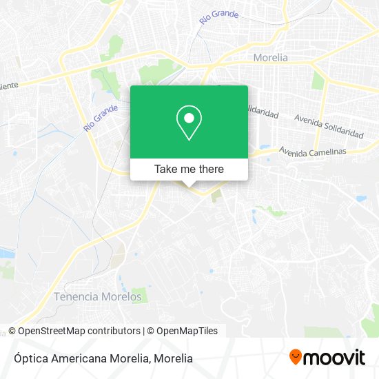 Mapa de Óptica Americana Morelia