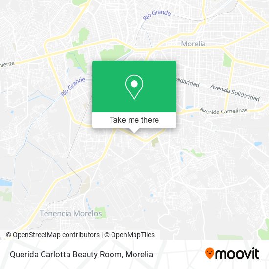 Querida Carlotta Beauty Room map