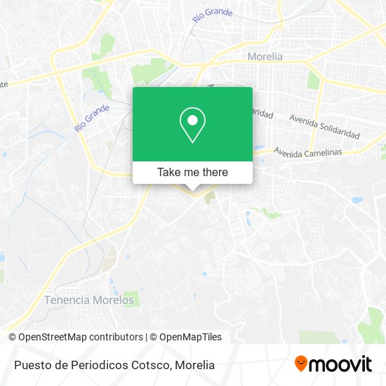 Puesto de Periodicos Cotsco map
