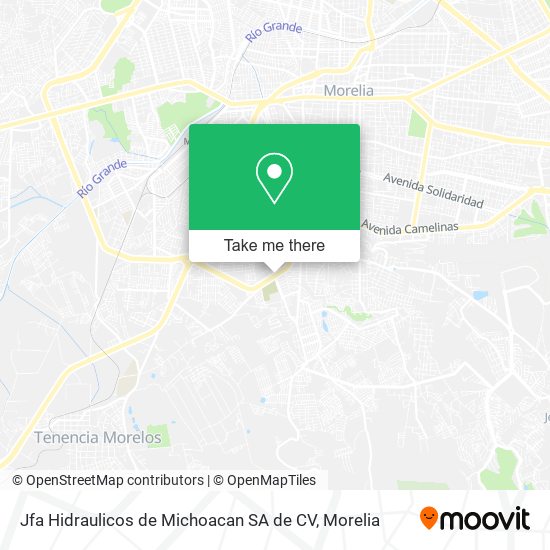 Mapa de Jfa Hidraulicos de Michoacan SA de CV