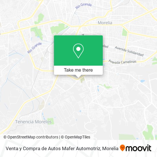 Mapa de Venta y Compra de Autos Mafer Automotriz