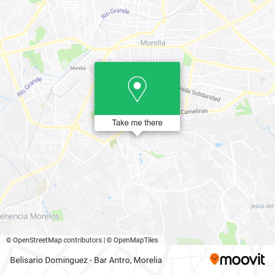 Belisario Dominguez - Bar Antro map