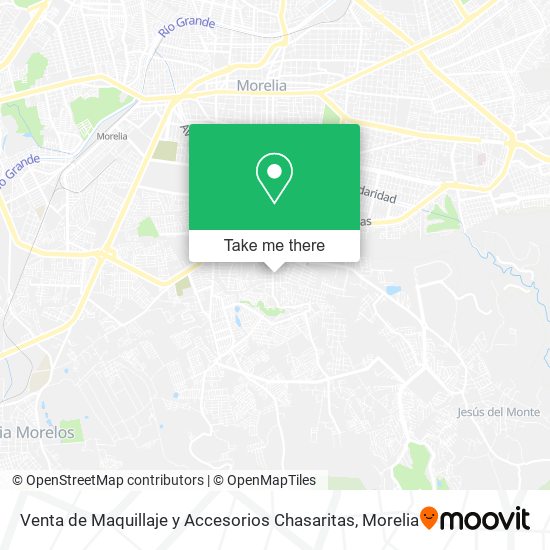 Venta de Maquillaje y Accesorios Chasaritas map