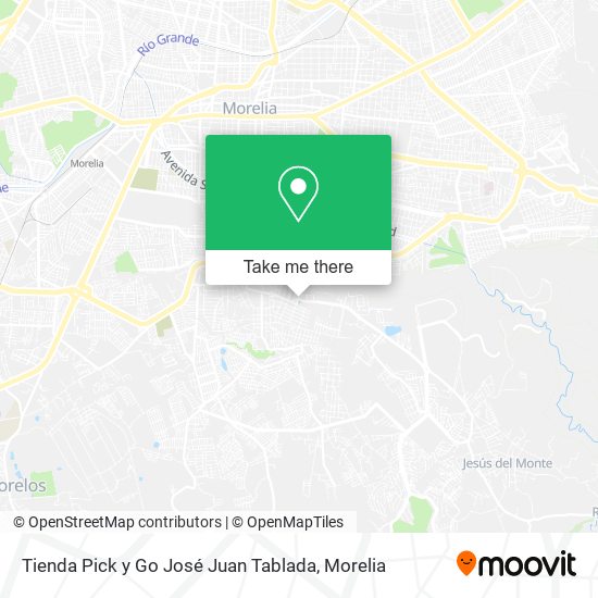 Tienda Pick y Go José Juan Tablada map