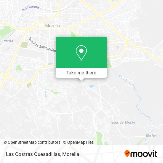 Las Costras Quesadillas map