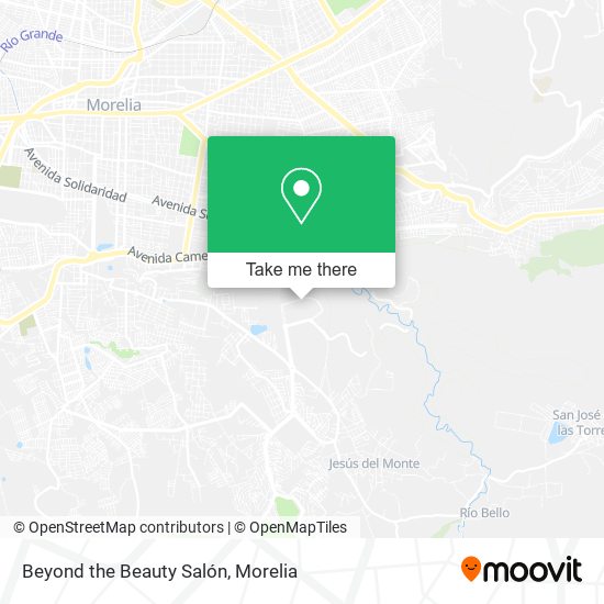 Beyond the Beauty Salón map