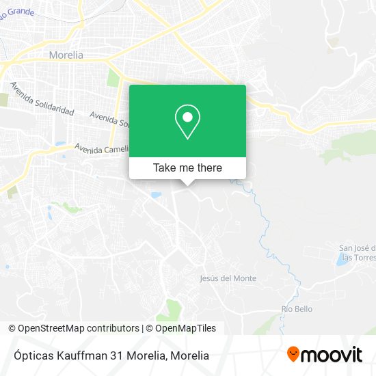Ópticas Kauffman 31 Morelia map