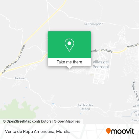 Venta de Ropa Americana map