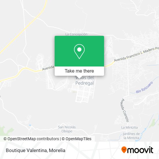 Boutique Valentina map