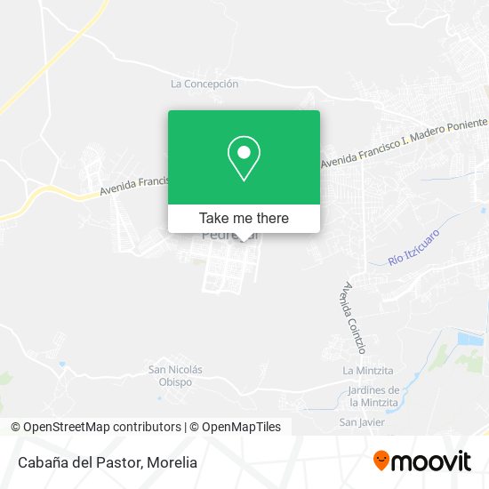 Cabaña del Pastor map