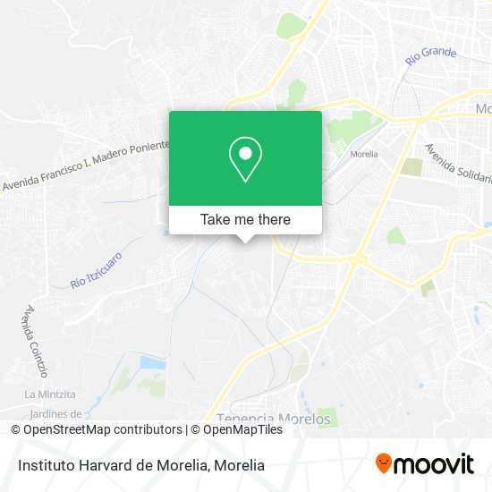 Instituto Harvard de Morelia map