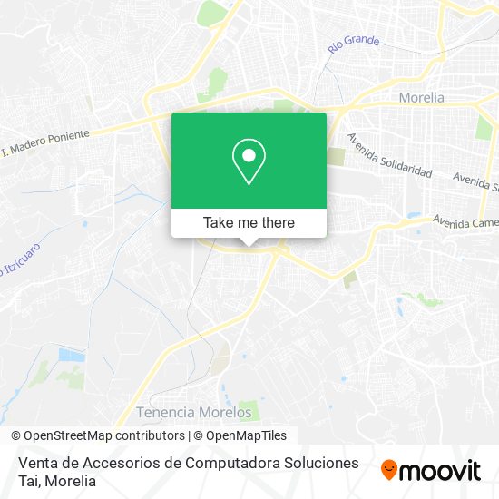 Venta de Accesorios de Computadora Soluciones Tai map