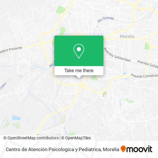 Mapa de Centro de Atención Psicologica y Pediatrica