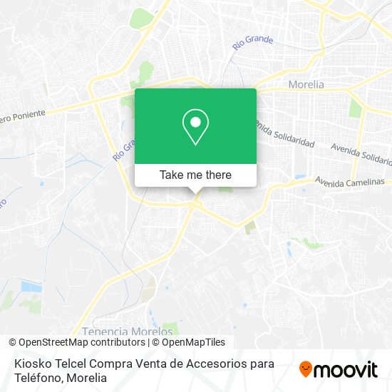 Kiosko Telcel Compra Venta de Accesorios para Teléfono map