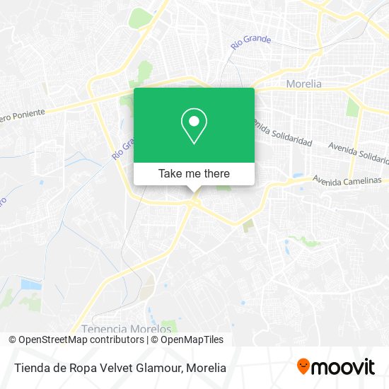 Mapa de Tienda de Ropa Velvet Glamour