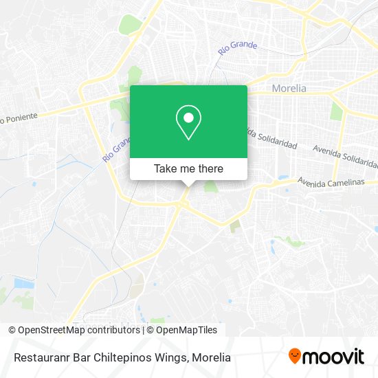 Restauranr Bar Chiltepinos Wings map