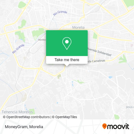 Mapa de MoneyGram