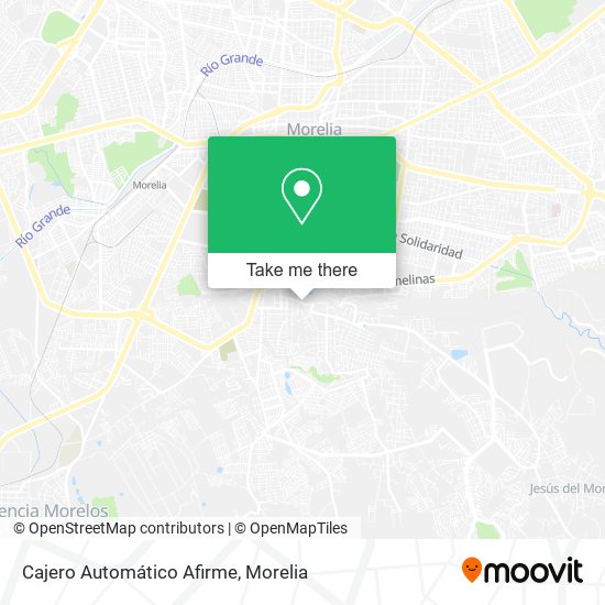 Mapa de Cajero Automático Afirme