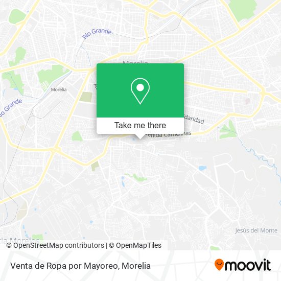 Mapa de Venta de Ropa por Mayoreo