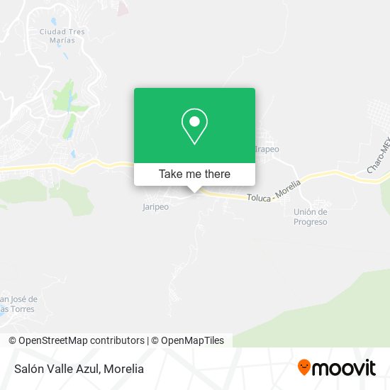 Mapa de Salón Valle Azul