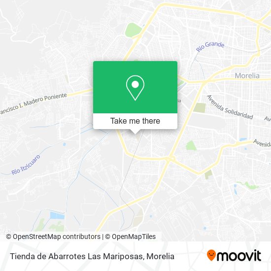 Mapa de Tienda de Abarrotes Las Mariposas