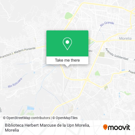 Mapa de Biblioteca Herbert Marcuse de la Upn Morelia