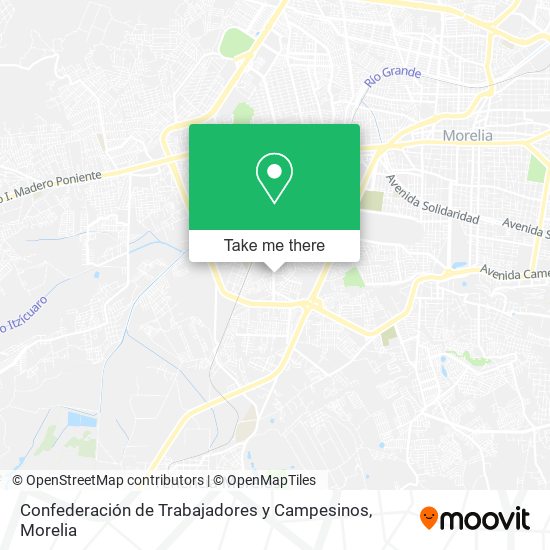 Confederación de Trabajadores y Campesinos map