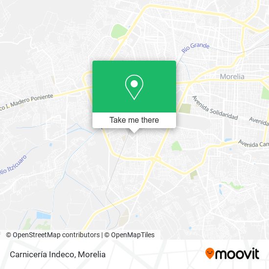 Carnicería Indeco map