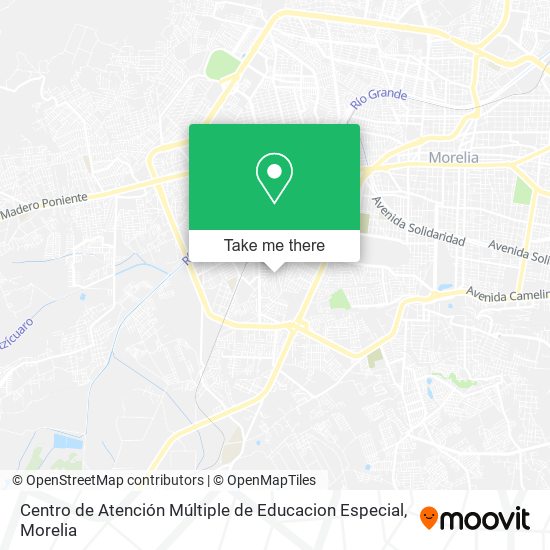Centro de Atención Múltiple de Educacion Especial map