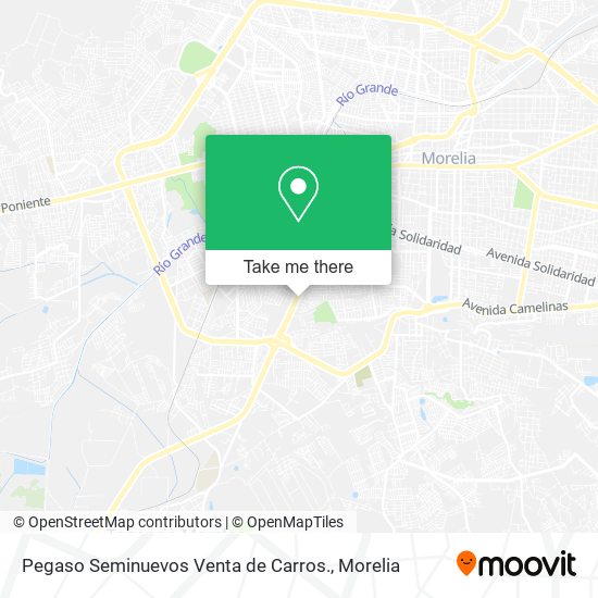 Mapa de Pegaso Seminuevos Venta de Carros.