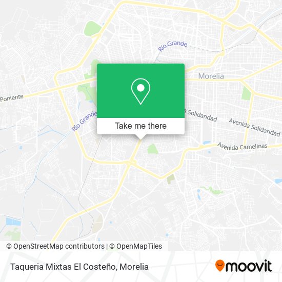 Mapa de Taqueria Mixtas El Costeño