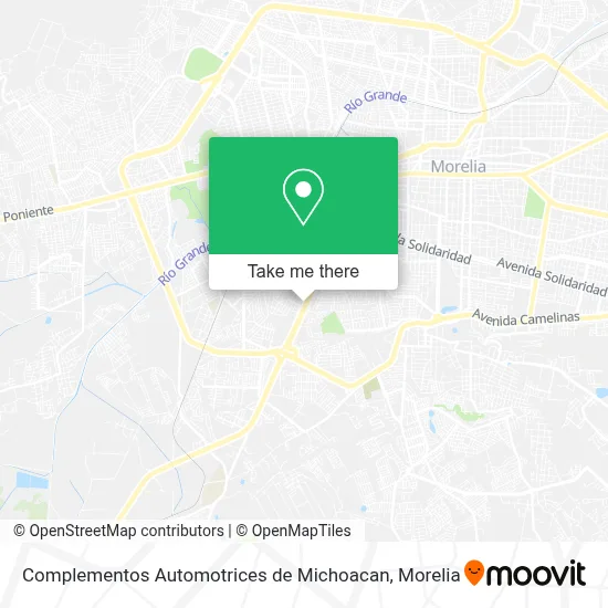 Complementos Automotrices de Michoacan map