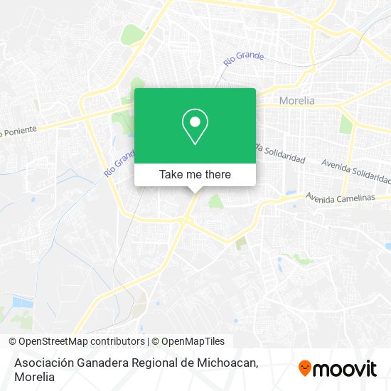 Mapa de Asociación Ganadera Regional de Michoacan