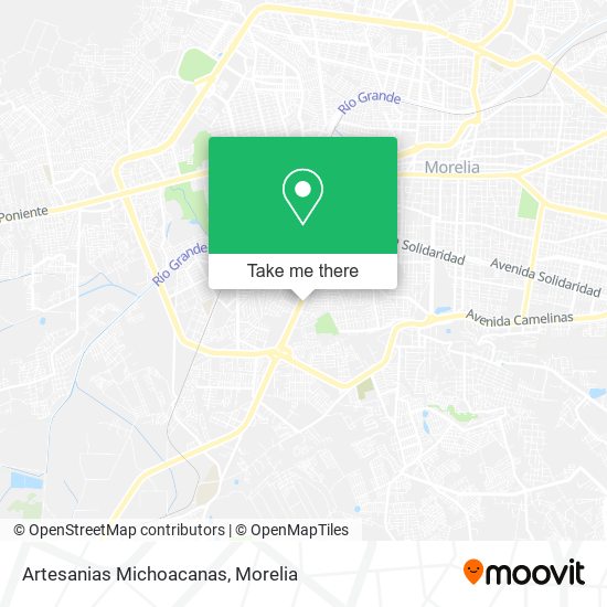Artesanias Michoacanas map