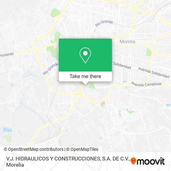 V.J. HIDRAULICOS Y CONSTRUCCIONES, S.A. DE C.V. map