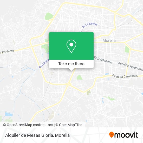 Alquiler de Mesas Gloria map