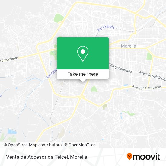Venta de Accesorios Telcel map